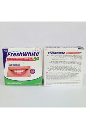 Fresh White Diş Parlatıcı Ve Beyazlatıcı Bakım Tozu Smokers 50gr-2'li