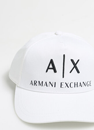 Armani Exchange Beyaz - Lacivert Erkek Kasket 954039 00812-BIANCO/BLU NAVY