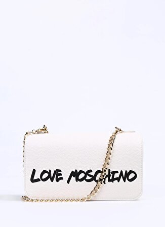 Love Moschino Beyaz Kadın 16x24x6 cm Omuz Çantası JC4254PP0HK1312A