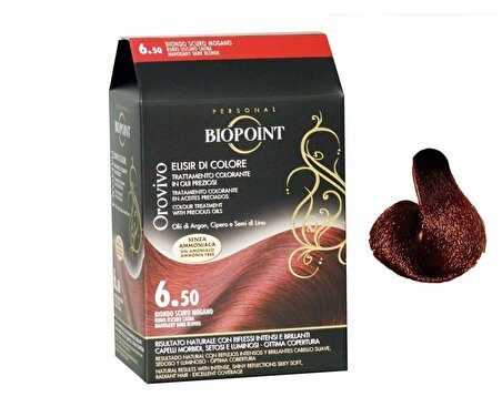 Biopoint Orovivo Elisir Colore Saç Boyası 6.50 Mahogany Dark Blonde - Akaju Kızıl