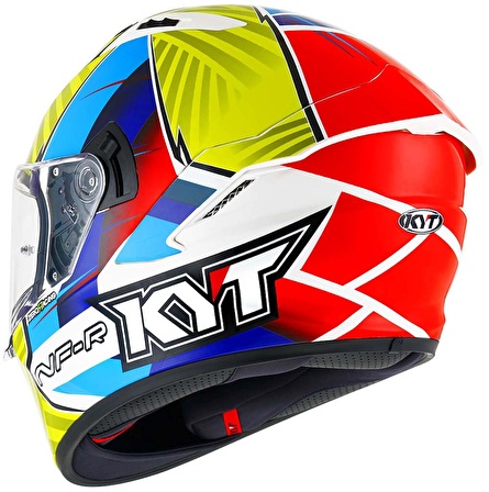 KYT NF-R KASK XAVI FORES REPLICA 2021 BLU-RED-YELLOW