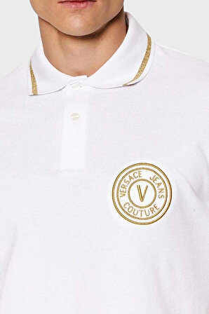 Versace Jeans Couture Erkek Polo Yaka T Shirt 74GAGT06 CJ01T G03