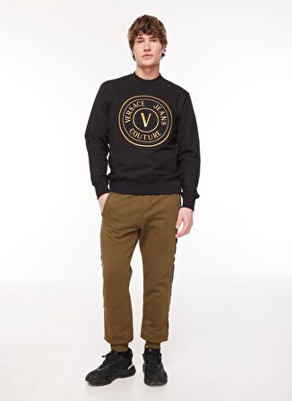 Versace Jeans Couture Lastikli Bel Slim Fit Haki Erkek Eşofman Altı 75GAAF11CF03F107