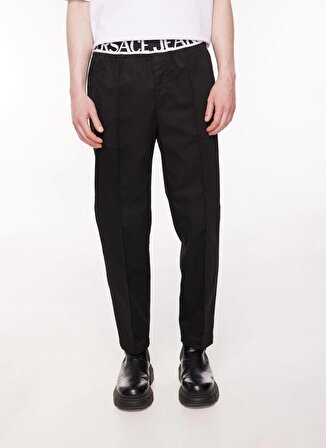Versace Jeans Couture Normal Bel Normal Paça Slim Fit Siyah Erkek Pantolon 75GAA109N0207899