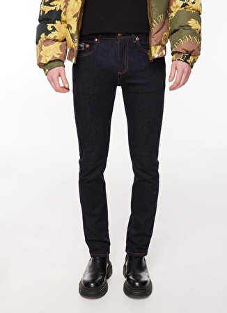 Versace Jeans Couture Normal Bel Normal Paça Slim Fit İndigo Erkek Denim Pantolon 75GAB5S0DW022L5B904