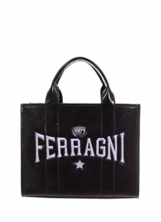 Chiara Ferragni Siyah Kadın 26x21x13 El Çantası 75SB4BN3ZS954899