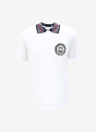 Just Cavalli Beyaz Erkek Polo T-Shirt 75OAGT02