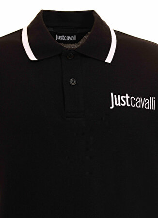 Just Cavalli Siyah Erkek Polo T-Shirt 75OAGT05