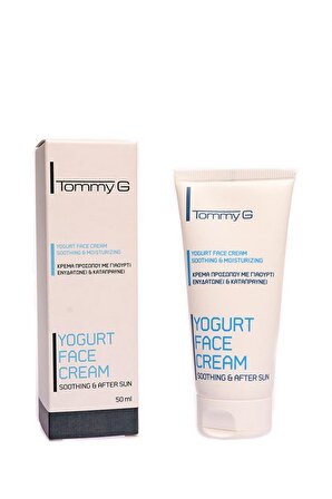 Tommy G Yogurt Face Cream Tüm Cilt Tipleri İçin Su Bazlı Yağsız Nemlendirici Yüz Bakım Kremi 50 ml