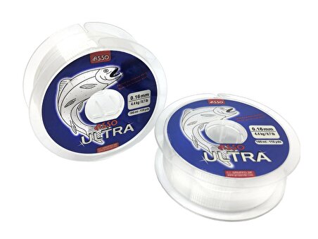 Asso Ultra Paralelling 100mt Monofilament Misina Beyaz