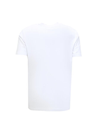 John Richmond Bisiklet Yaka Beyaz Erkek T-Shirt UMA23007TS