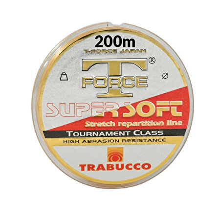 Trabucco T-Force Tournament 200m Super Soft Şeffaf Misina