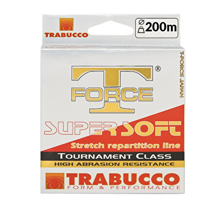 Trabucco T-Force Tournament 200m Super Soft Şeffaf Misina