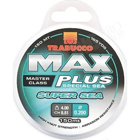 Trabucco Max Plus Süper Sea Monoflament Olta Misinası 150Mt 0.40mm