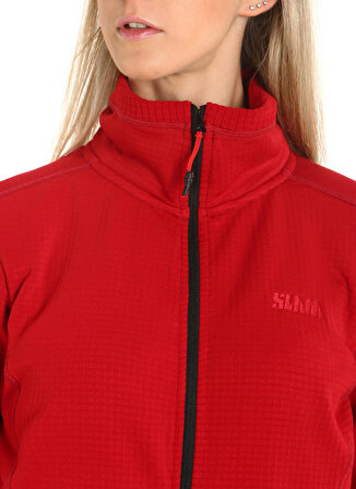 Slam Kırmızı Kadın Dik Yaka Regular Fit Polar Sweatshırt A907001S00_ACT WS MID WGT GRID FLEE