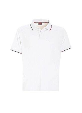 Slam Beyaz Erkek Polo Yaka Regular Fit T-Shirt A108001S00_DECK LGT PIQUE