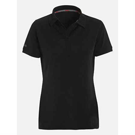 Slam Ws Tech Pıque Polo Ss Siyah Kadın T-Shirt