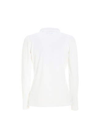 Slam Beyaz Kadın Polo Yaka Regular Fit T-Shirt A908004S00_ACT WS LS TECH PIQUE POL