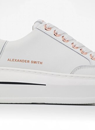 Alexander Smith Beyaz Kadın Deri Sneaker ASAZLSW1758TWT