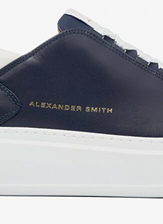 Alexander Smith Lacivert - Beyaz Erkek Deri Sneaker WEMBLEY