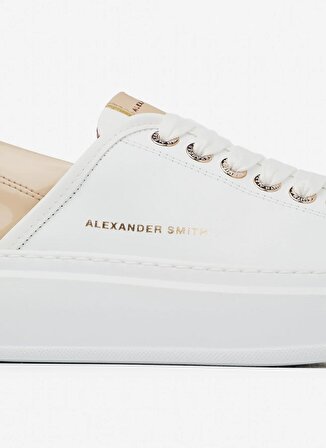 Alexander Smith Beyaz - Krem Kadın Deri Sneaker ASAZWYW0487WNU