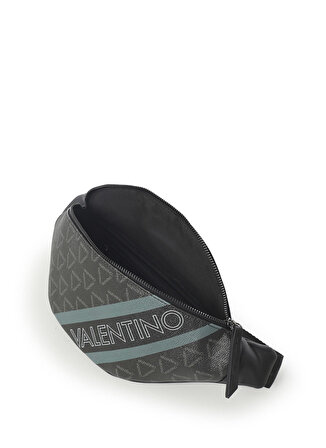 Valentino Siyah - Gri Erkek 38x15x10 cm Bel Çantası VBS7BV27