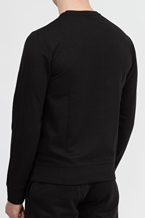 Armani Exchange Bisiklet Yaka Siyah Erkek Sweatshırt 8NZM87 1200-BLACK