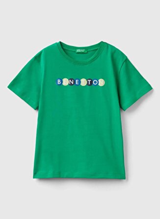 Benetton Yeşil Erkek T-Shirt 3I1XG10EH