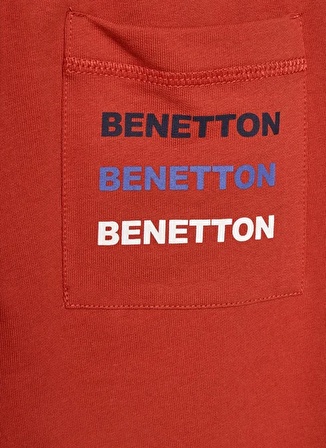 Benetton Lastikli Paça Kırmızı Erkek Çocuk Eşofman Altı 3BC1CF04P