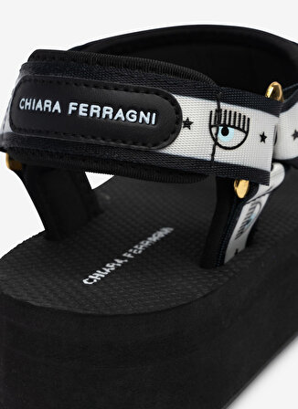 Chiara Ferragni Siyah Kadın Sandalet