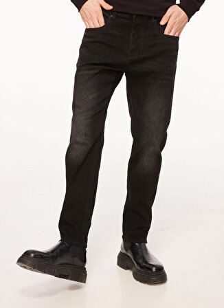 Armani Exchange Normal Bel Tapered Fit Erkek Denim Pantolon 6RZJ24 204 BLACK DENIM