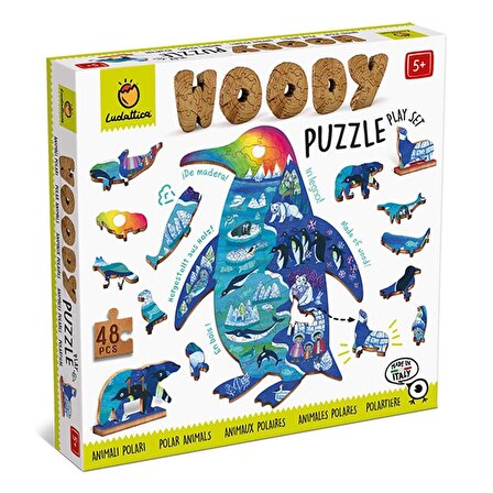Ludattica Polar Animals - Woody Puzzle