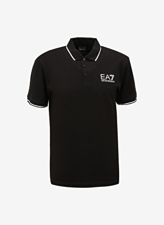 EA7 Siyah Erkek Polo T-Shirt 6RPF01PJ7BZ1200