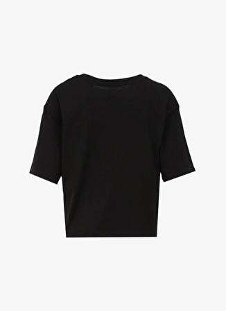 Armani Exchange Bisiklet Yaka Baskılı Siyah Kadın T-Shirt 3DYT33