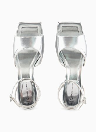 Armani Exchange Gümüş Kadın Topuklu Sandalet XDP049XV84400520