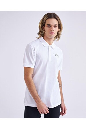 Kappa Polo Yaka Düz Beyaz Erkek T-Shirt 361D3EW001 M LOGO MALTAX 2 MSS