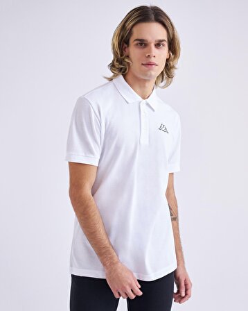 Kappa Polo Yaka Düz Beyaz Erkek T-Shirt 361D3EW001 M LOGO MALTAX 2 MSS