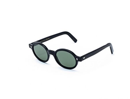 L.G.R TEOS BOLD BLACK 01 GREEN GLASS 47 Ekartman Unisex Güneş Gözlüğü