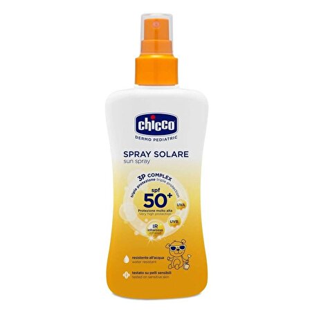 Chicco Spray Solare 50+ Faktör Aşırı Hassas Ciltler İçin Bebek Güneş Koruyucu Sprey 150 ml
