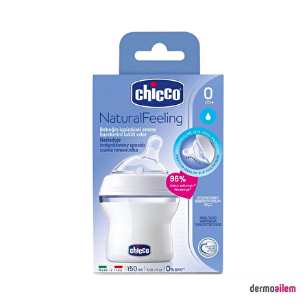  Chicco Natural Feeling Biberon 0m+ 150 ml