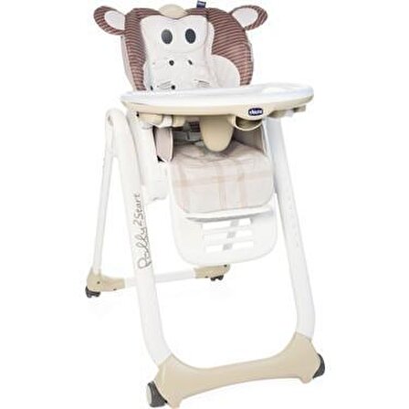 Chicco Polly 2 Start Katlanır Çok Amaçlı Mama Sandalyesi Beyaz 