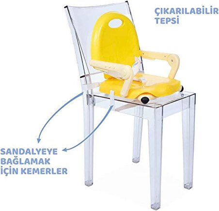 Chicco Pocket Snack Katlanır Portatif Mama Sandalyesi Sarı 