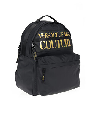 Versace Jeans Couture Siyah Erkek Sırt Çantası 73YA4B90 BLACK/GOLD SIRT ÇANTASI