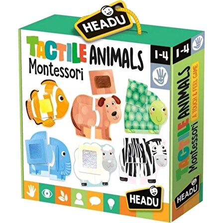 Headu Dokulu Eğitici Kartlar Hayvanlar Montessori IT20188
