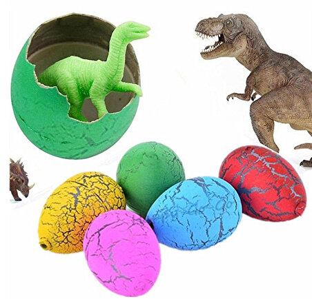 10 Tane Islanınca Çatlayıp Büyüyen Dinazor Yumurtası Oyuncak Dinozor Yumurtası