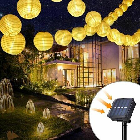 Solar 20 Japon Feneri Led 3Mt 8 Mod Güneş Enerjili Dış Bahçe Aydınlatma Dekorasyon Günışığı