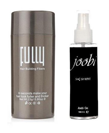 Fully Saç Tozu Orta Kahve + 100 ml Joobi Sprey