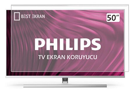 Philips 50PUS8507 Tv Ekran Koruyucu - Philips 50" inç 126 cm Tv Ekran Koruyucu