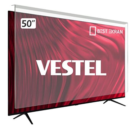 VESTEL 50UB8300 TV EKRAN KORUYUCU - Vestel 50" inç 126 Ekran Koruyucu Şeffaf Paneli