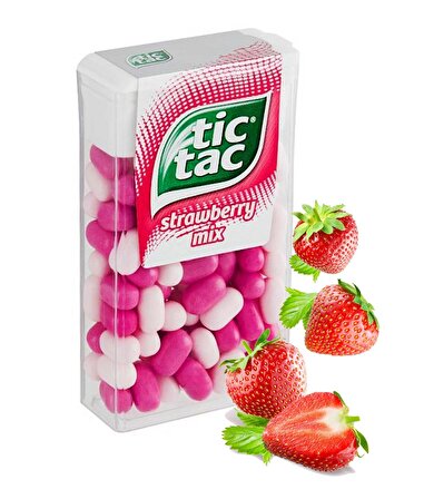 Tictac Çilek Aromalı Şeker 18 Gr. (1 Adet)